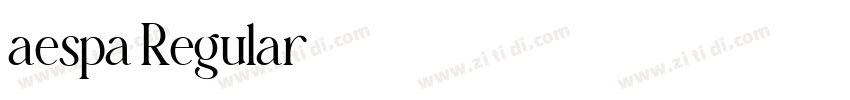 aespa Regular字体转换 aespa Regular字体转换